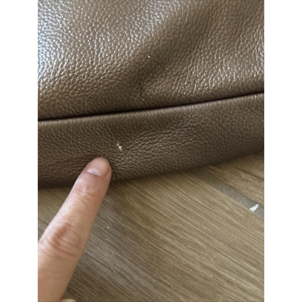 Vintage Prada Vitello Shine Copper Leather Studded Shoulder Bag Italy Gold HW - Picture 4 of 16